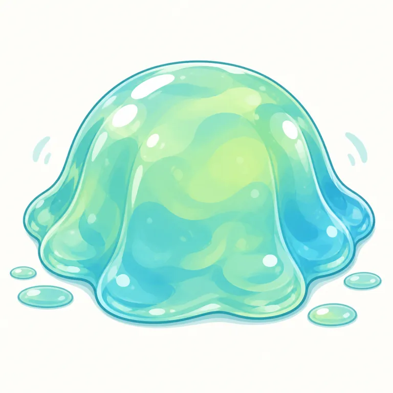 gelatinous（ゼラチン状の・形容詞）の覚え方イラスト — gelatin を知っていればかなり見抜きやすい語