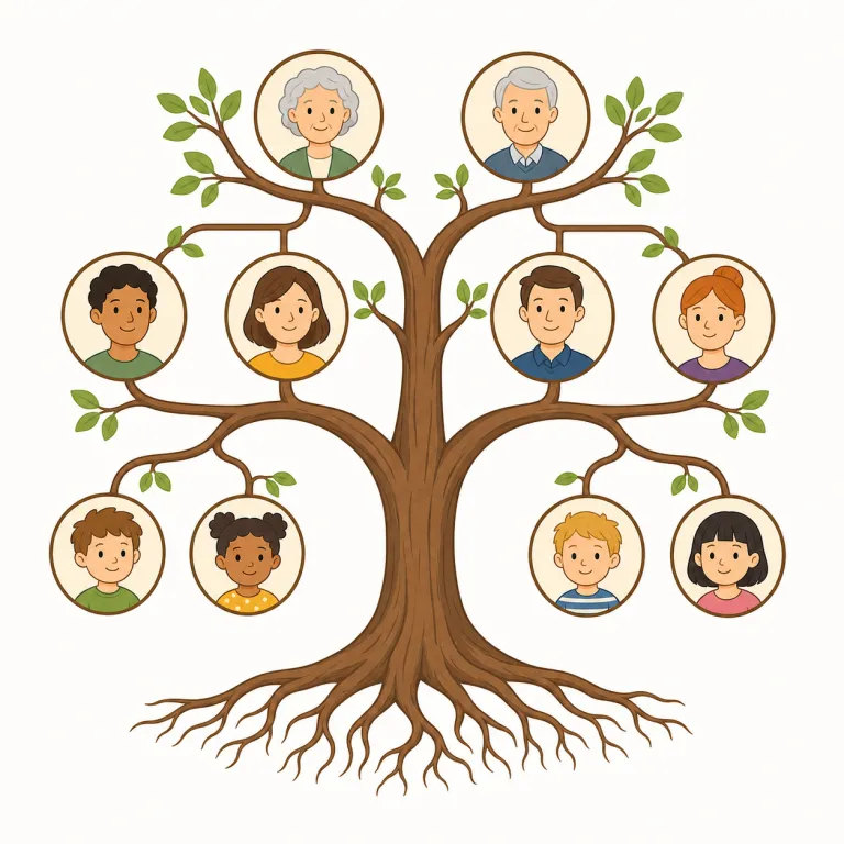 genealogyの覚え方イラスト