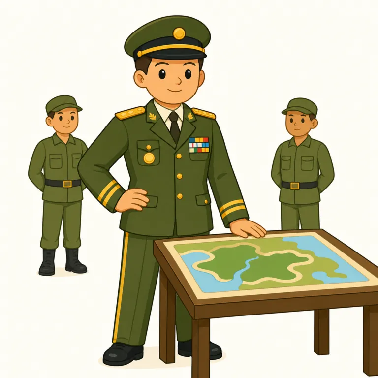general（将軍・noun）の覚え方イラスト