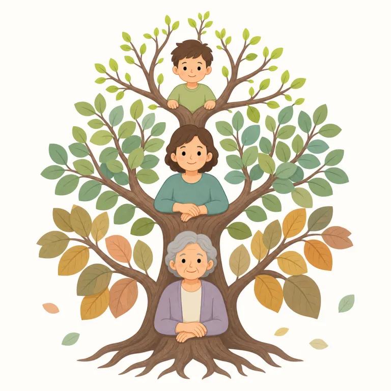 generational（世代の、世代間の・形容詞）の覚え方イラスト — まず generation（世代）を確実に押さえ、その形容詞版が generational だと見ると覚えやすいです