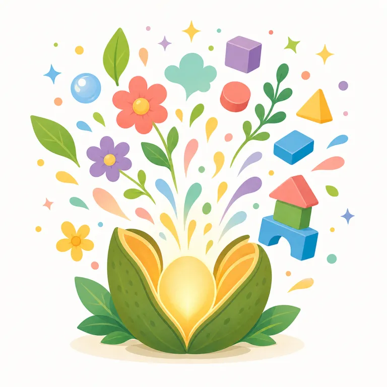 generative（生成的な・形容詞）の覚え方イラスト — generate を知っていれば中心はつかみやすく、generative は『生成する性質をもつ』という形