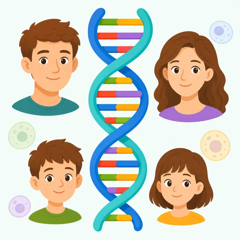 geneticsの覚え方イラスト