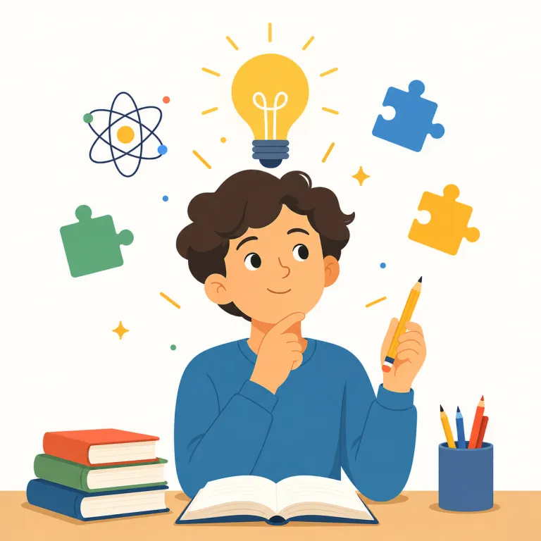 genius（天才・名詞）の覚え方イラスト — この genius は「非凡な才能」そのものではなく、その才能を持つ人、つまり「天才」を指す用法です