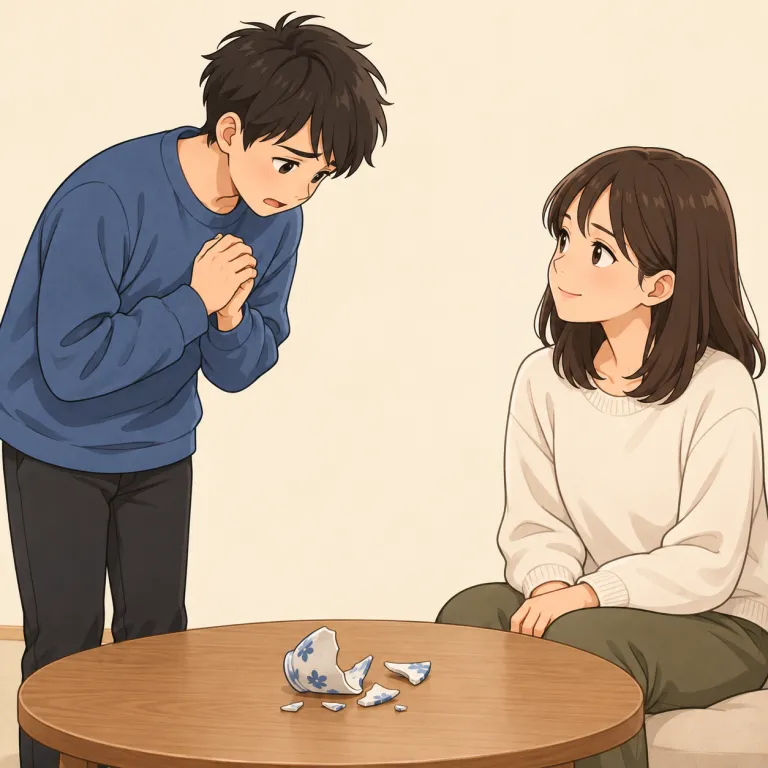 genuine（誠実な・adjective）の覚え方イラスト