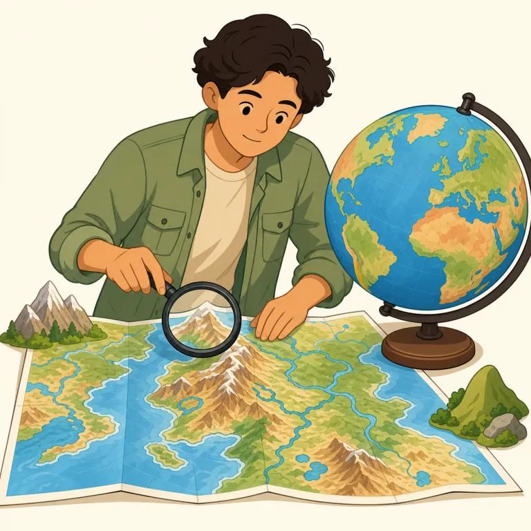 geographer（地理学者・名詞）の覚え方イラスト — geography（地理）が頭にあれば、そのまま「その分野の人」を表す -er が付いて geographer と覚えるのが最短です