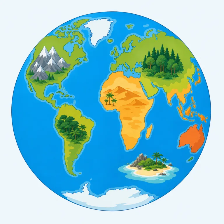 geographicallyの覚え方イラスト