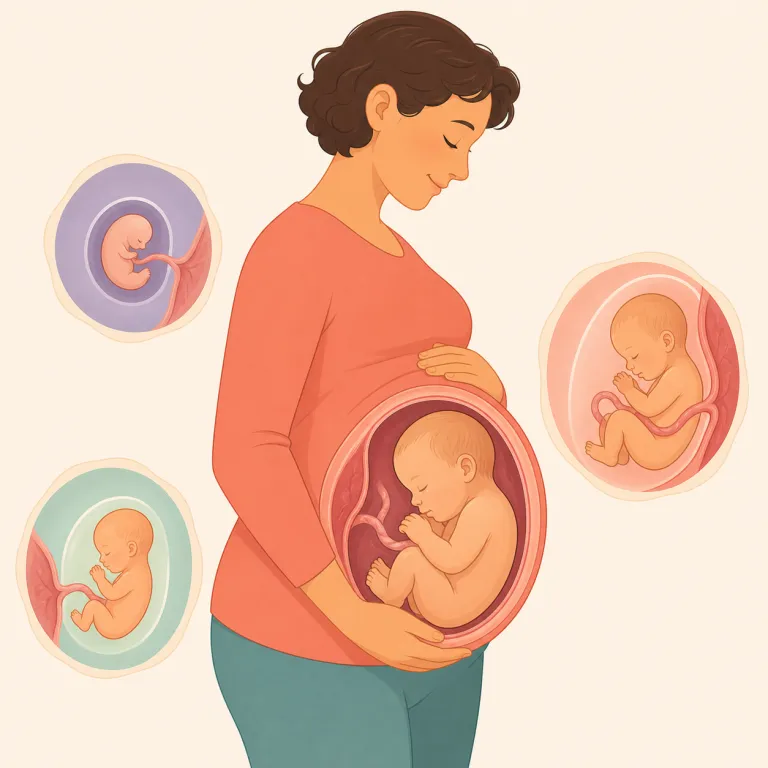 gestation（妊娠・名詞）の覚え方イラスト — gesture とは無関係なので切り離して覚える