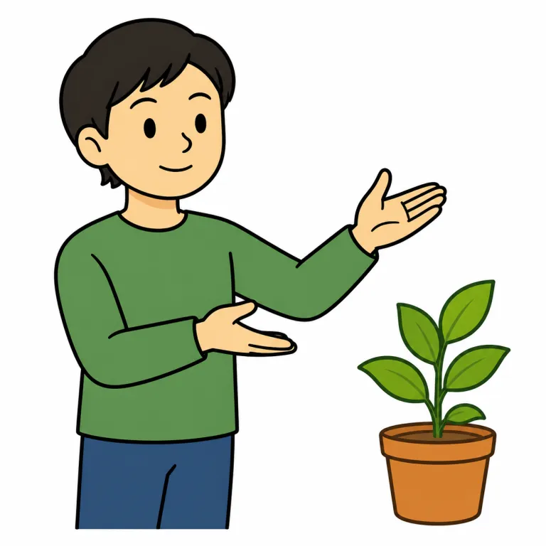 gesture（身振りで示す・verb）の覚え方イラスト