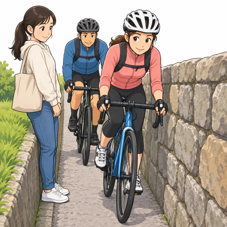 get by（通り過ぎる・phrasal_verb）の覚え方イラスト