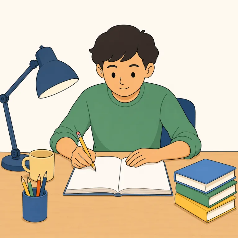 get down to（に取りかかる、本腰を入れる・句動詞）の覚え方イラスト — get down to は、ただ start するのでなく「前置きは終わり、腰を据えて本題に入る」ときの定番句