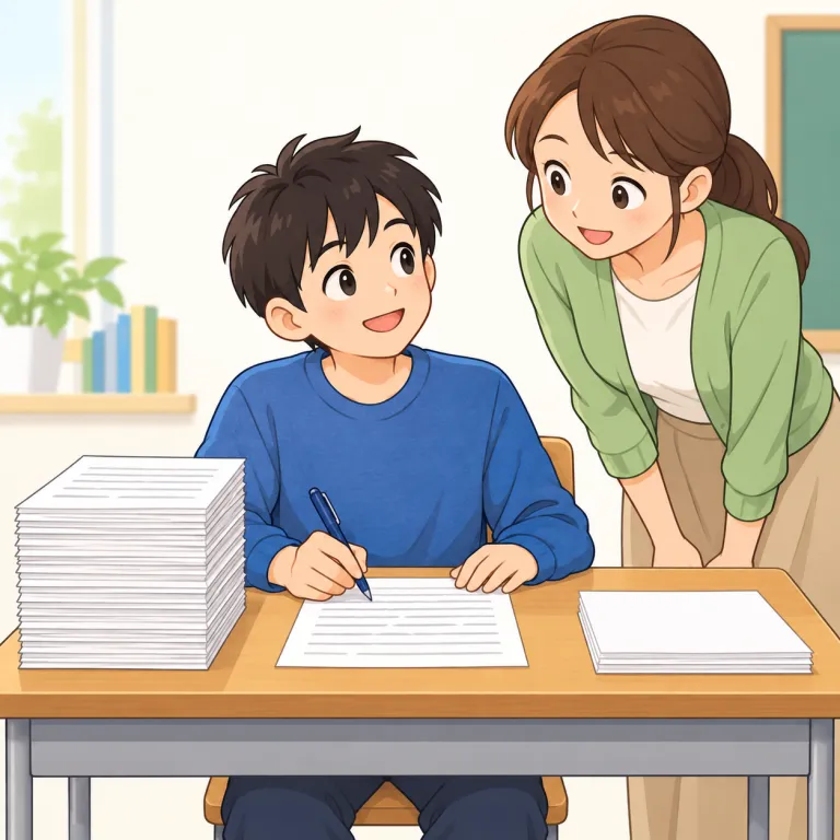 get on（仕事や課題が進む・動詞）の覚え方イラスト