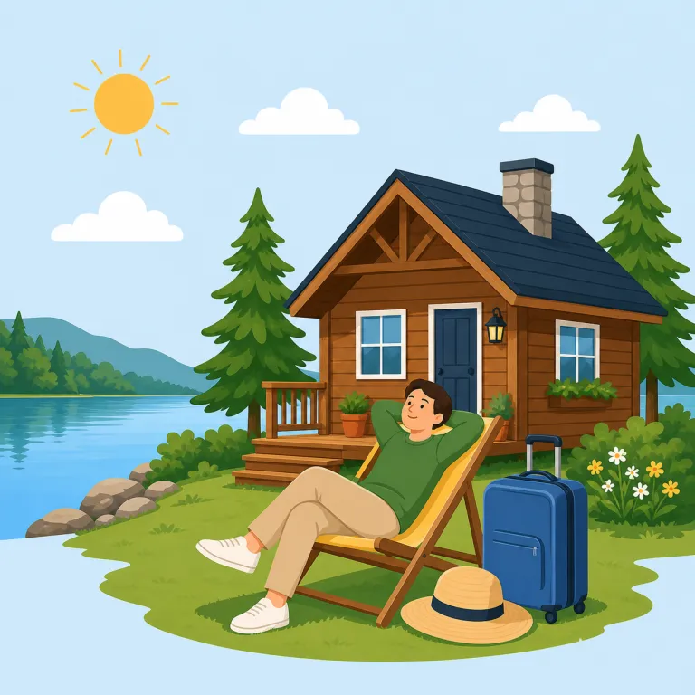 getaway（休暇・noun）の覚え方イラスト