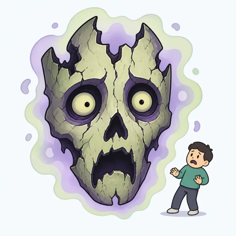 ghastly（恐ろしい・adjective）の覚え方イラスト