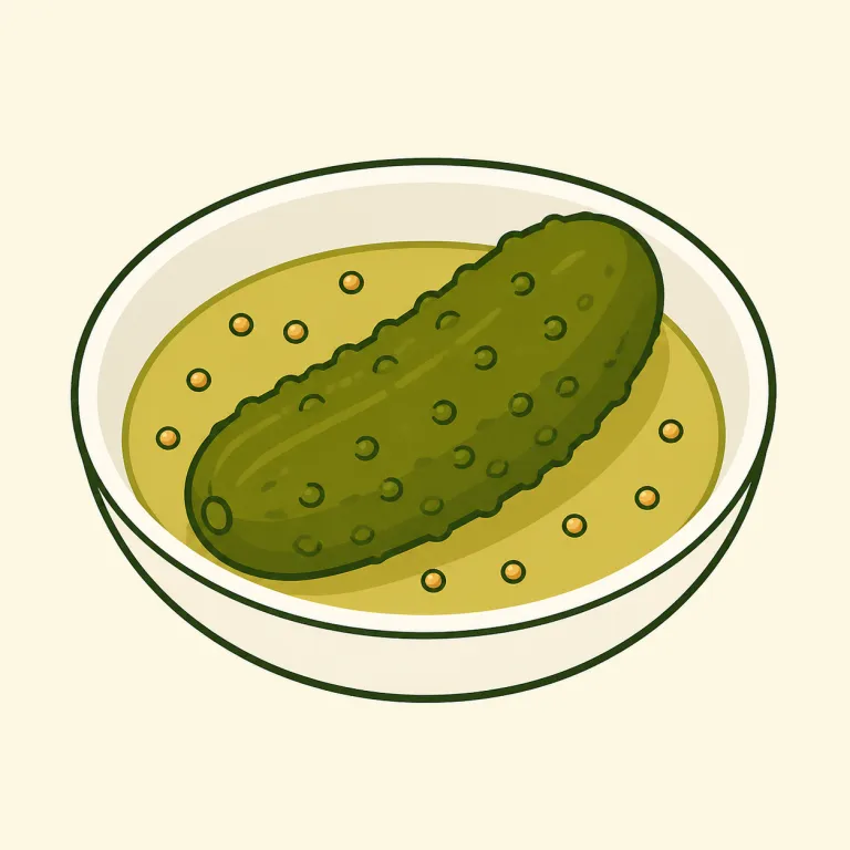 gherkin（ガーキンピクルス・noun）の覚え方イラスト
