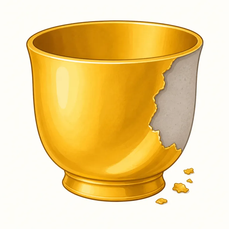 gilded（金メッキの・形容詞）の覚え方イラスト — gold を知っていれば語感をつかみやすい語です