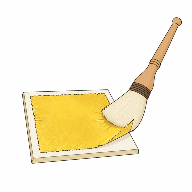 gilt（金箔・noun）の覚え方イラスト