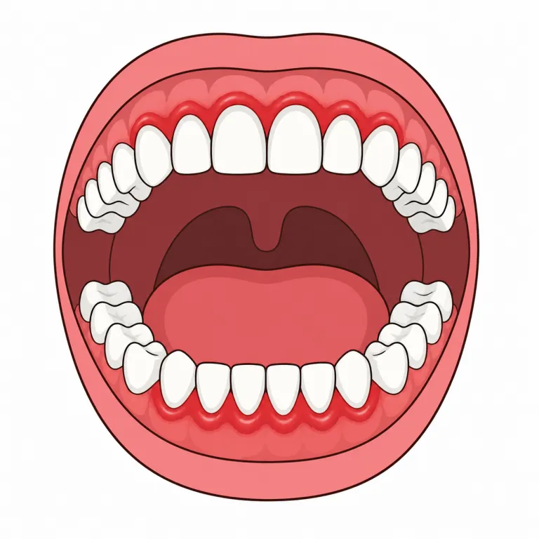 gingivitis（歯肉炎・noun）の覚え方イラスト