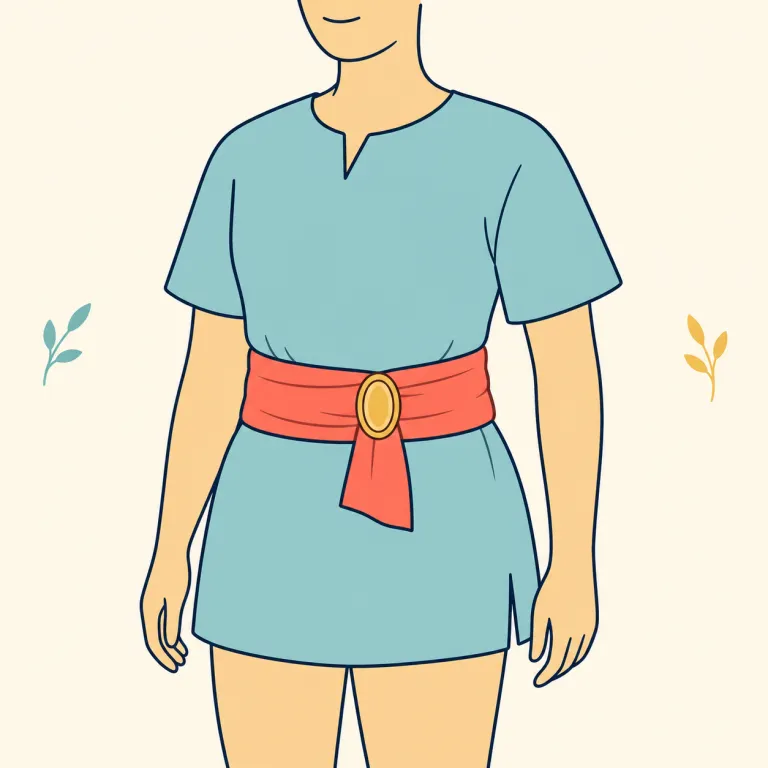 girdle（帯・名詞）の覚え方イラスト — girdle は動詞 gird「巻く、締める」と結びつけると覚えやすい語です