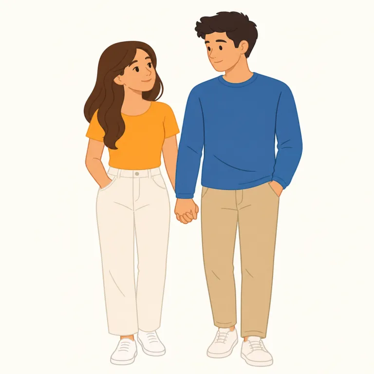 girlfriend（彼女・名詞）の覚え方イラスト — girlfriend は girl + friend ですが、恋愛関係の文脈では「交際している女性」「彼女」を指します