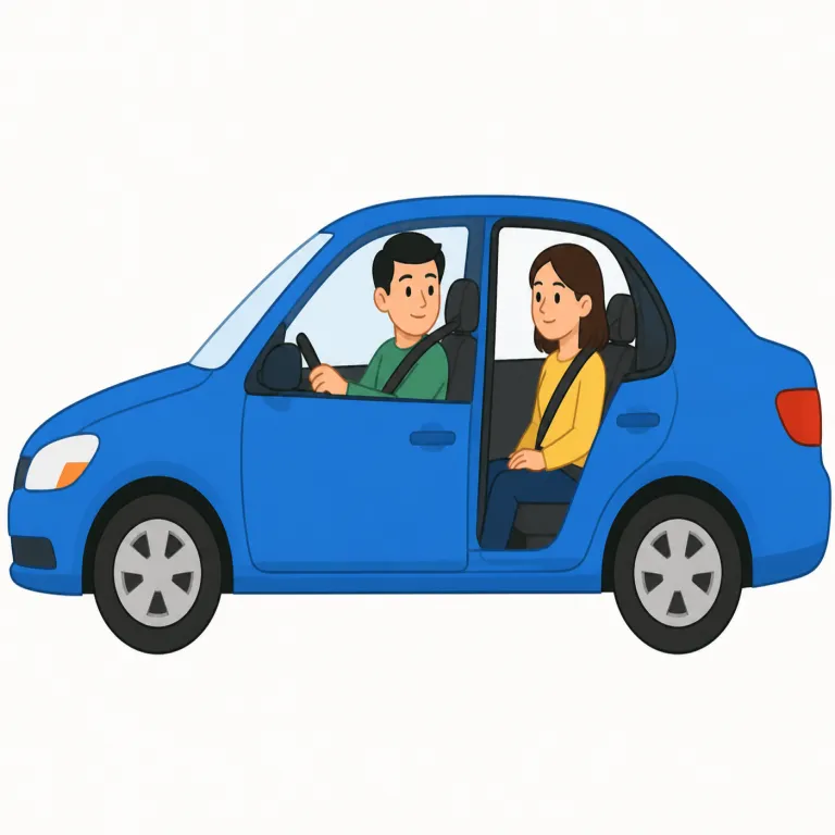 give a ride（～を車で送る・イディオム）の覚え方イラスト — ride をまず「乗る・乗せてもらう移動」と押さえると、give a ride は直訳の「移動手段を与える」から「車などに乗せて送る」とつながります