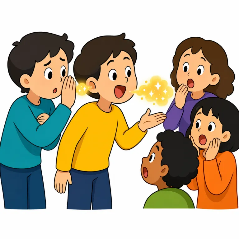 give away（ばらす・phrasal_verb）の覚え方イラスト