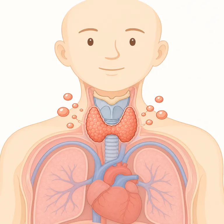 gland（腺・名詞）の覚え方イラスト — 医学語で単体よりも「○○ gland」の形で覚えると定着しやすい語です