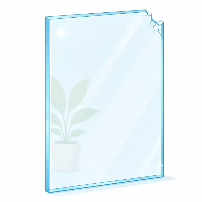 glass（ガラス・名詞）の覚え方イラスト