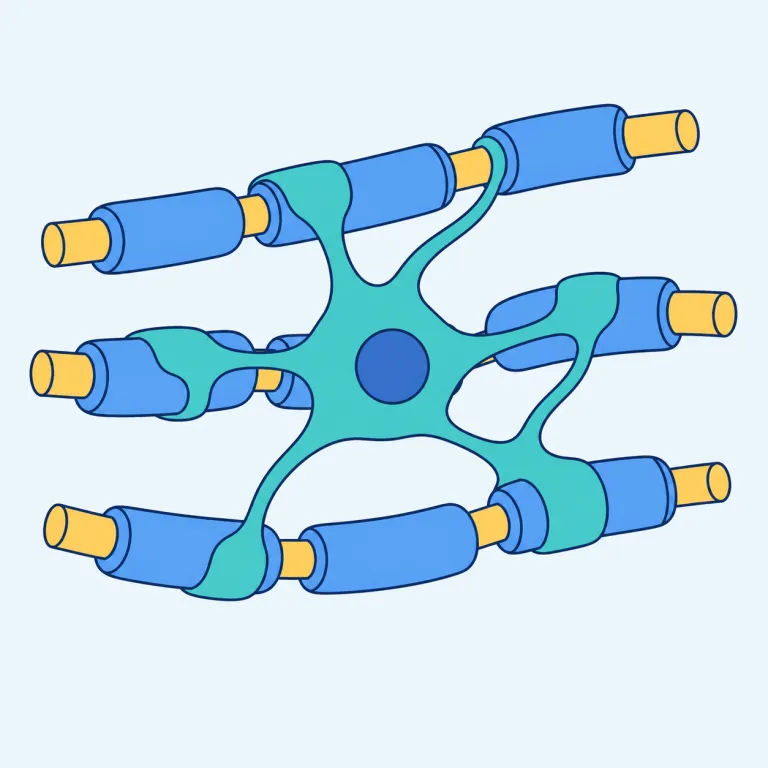 glia（グリア・noun）の覚え方イラスト