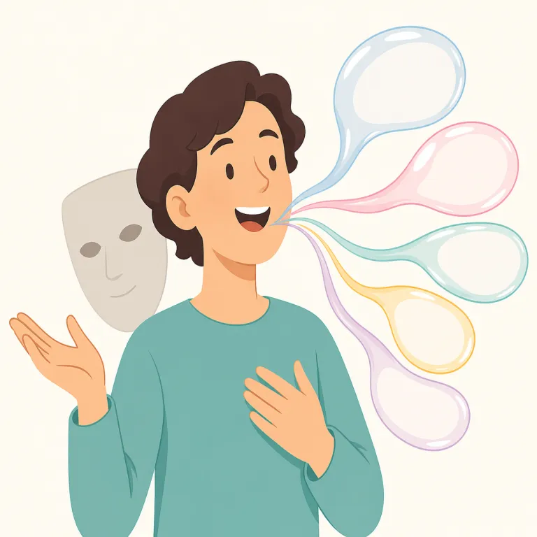 glib（口先だけの・形容詞）の覚え方イラスト — glib は「smooth に話す」感じから覚えると残りやすい語