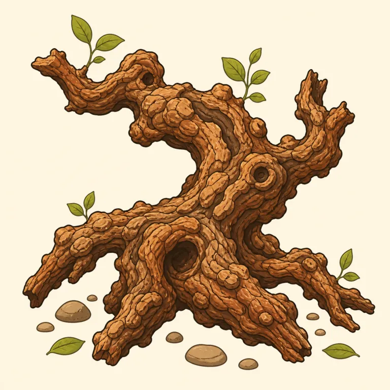 gnarly（ごつごつした・形容詞）の覚え方イラスト — まず語頭の gn- は gnat, gnaw と同じで g を読まない型だと押さえると形が残る