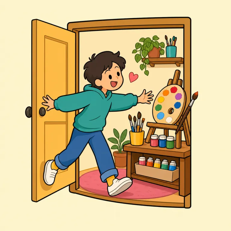 go in for（好む・phrasal_verb）の覚え方イラスト