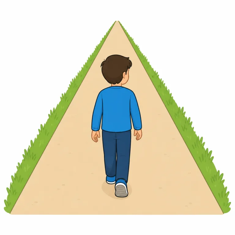 go straight（まっすぐ行く・フレーズ）の覚え方イラスト — 道案内の定番セットとして覚えると残りやすい表現です
