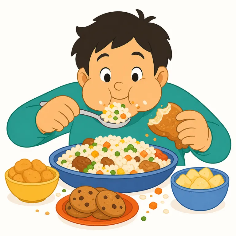 gobbler（がつがつ食べる人・noun）の覚え方イラスト