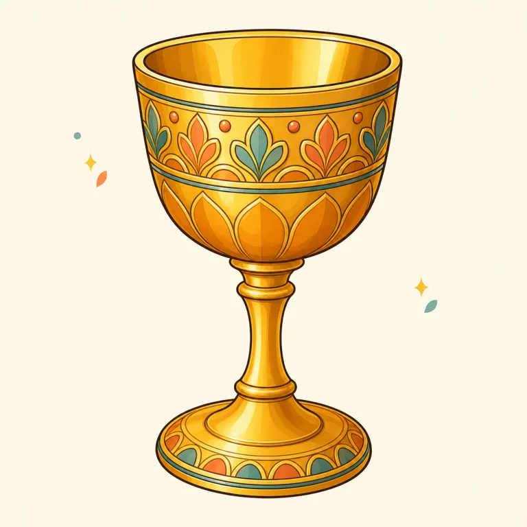 goblet（脚付きの杯、酒杯・名詞）の覚え方イラスト — まず cup や glass より格式が高い器だと押さえると覚えやすいです