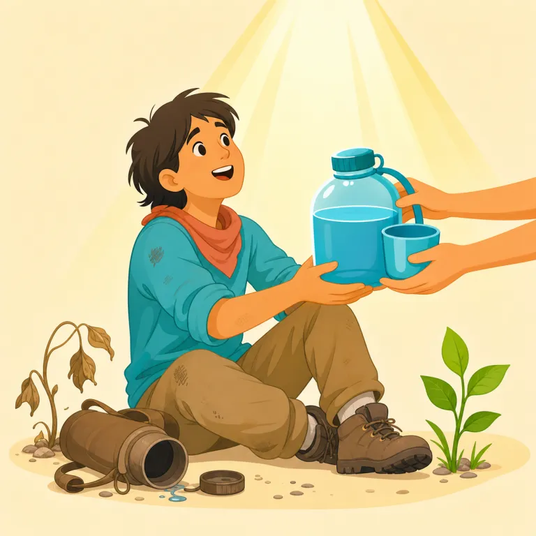 godsend（天の恵み・名詞）の覚え方イラスト — god + send の形をそのまま手がかりにすると覚えやすいです