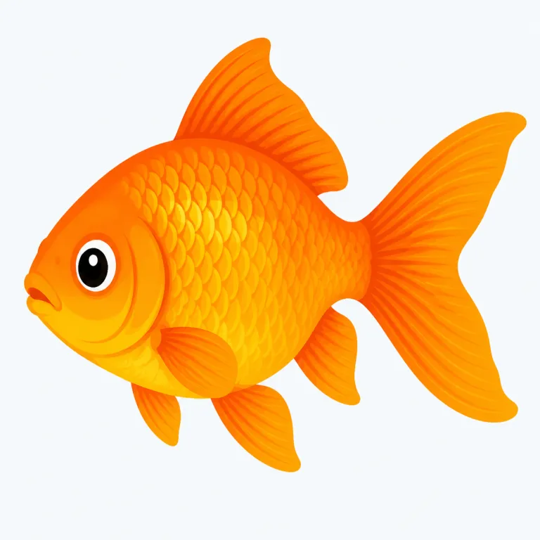 goldfish（金魚・名詞）の覚え方イラスト — gold と fish が見えれば、まず「金色っぽい魚」と分解して取る