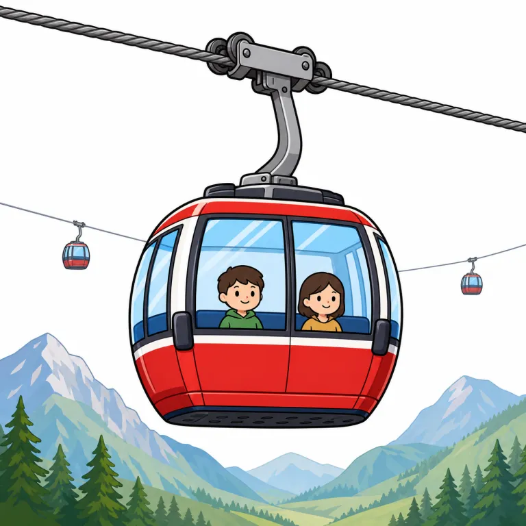 gondola（つり下げ客車・noun）の覚え方イラスト