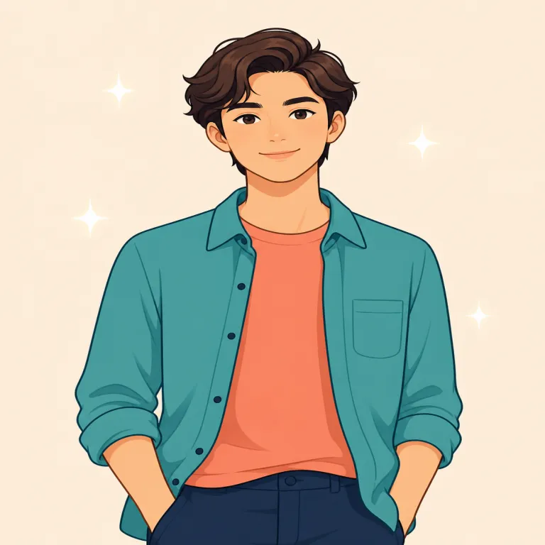 good-looking（かっこいい・形容詞）の覚え方イラスト — look には「〜に見える」という意味があり、good-looking は文字通り「見た目がよい」を表すハイフン付きの複合形容詞
