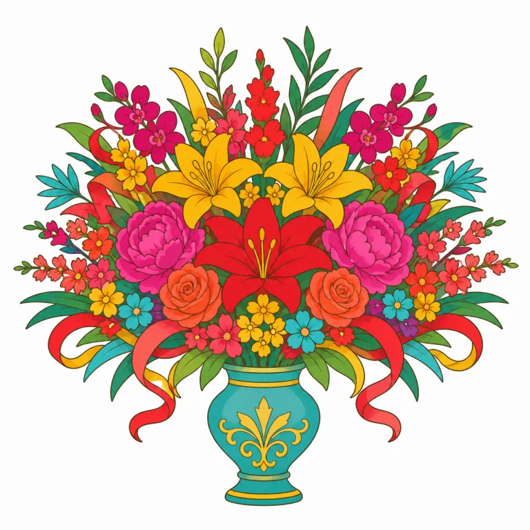 gorgeousness（華やかさ・noun）の覚え方イラスト