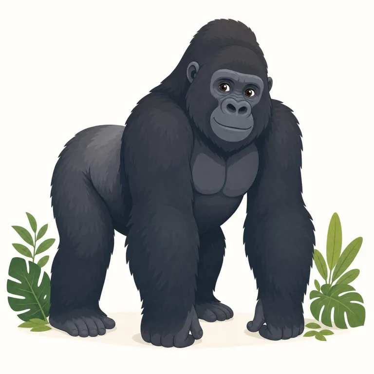 gorilla（ゴリラ・名詞）の覚え方イラスト
