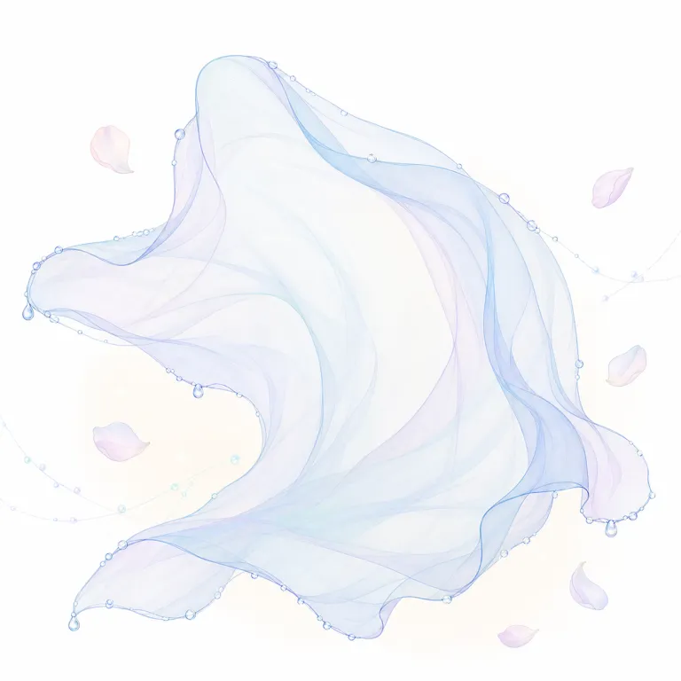 gossamer（薄く繊細な・adjective）の覚え方イラスト