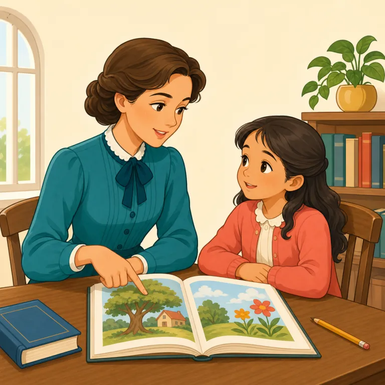 governess（女性の家庭教師・名詞）の覚え方イラスト