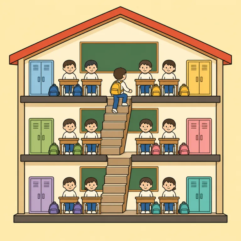 grade（学年・noun）の覚え方イラスト