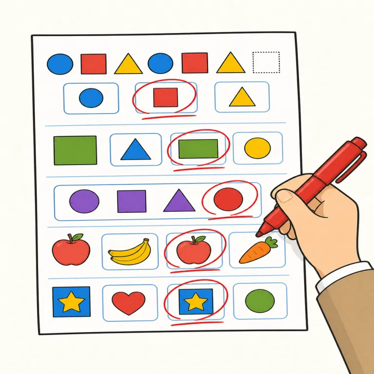 graded（採点された・adjective）の覚え方イラスト