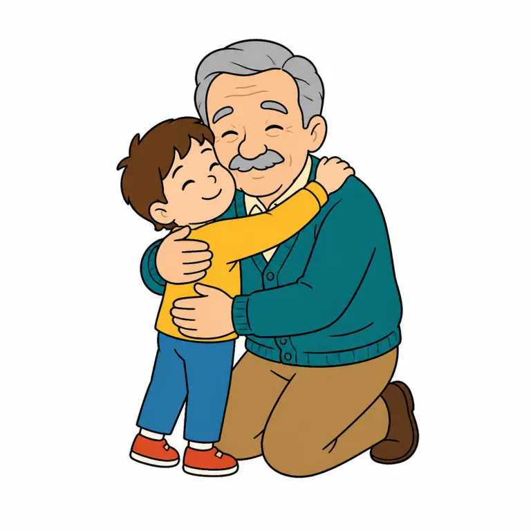 granddaddy（おじいちゃん／（比喩）元祖・noun）の覚え方イラスト