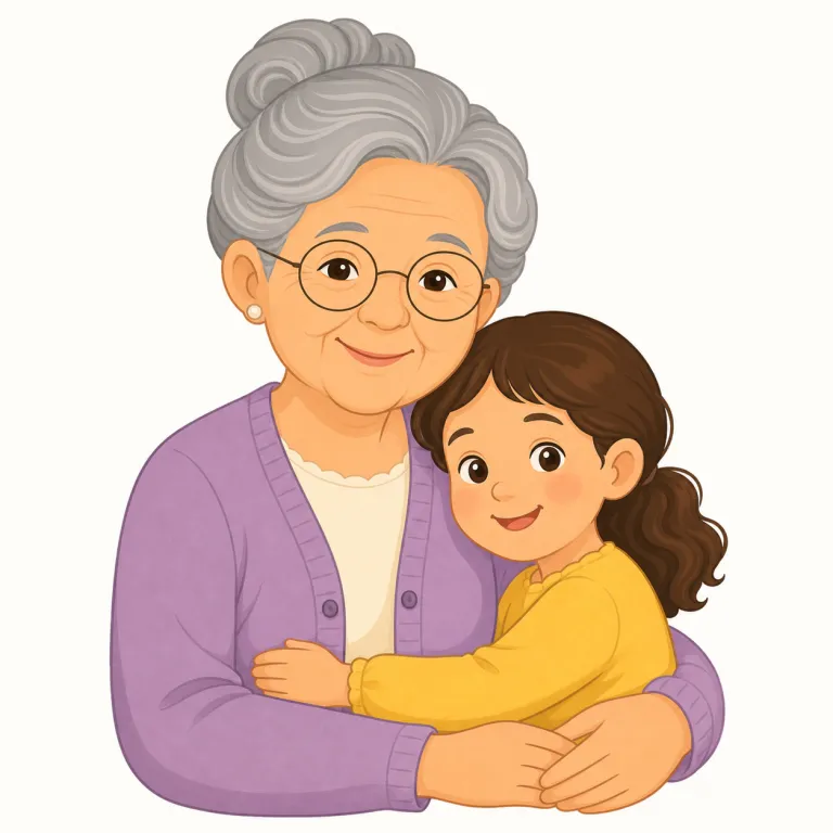 grandmother（祖母・名詞）の覚え方イラスト — mother が分かれば半分OK