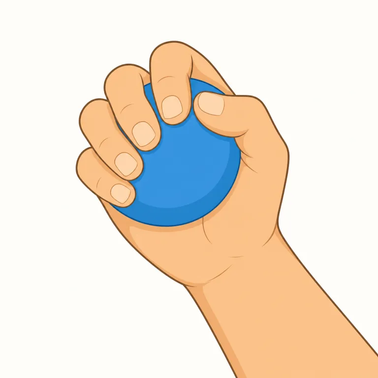 grasp（つかむ・動詞）の覚え方イラスト — grasp は、滑りそうなロープや相手の腕をぐっと捕らえる場面から覚えると動詞の感覚が立ちます
