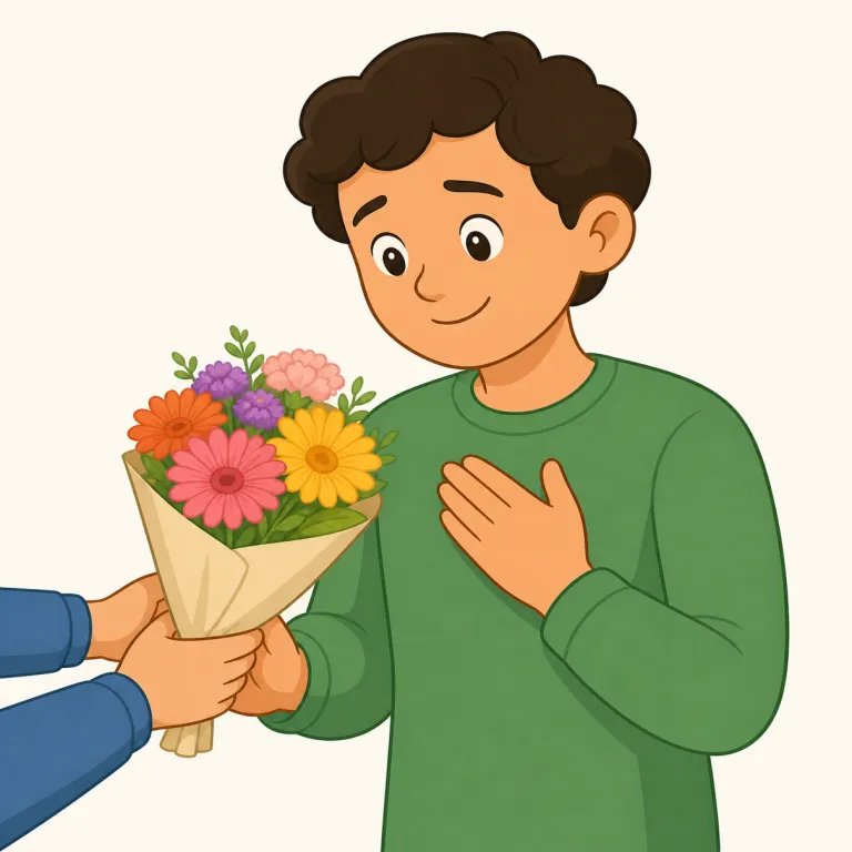 grateful（感謝している・形容詞）の覚え方イラスト — まず thankful とセットで覚えると定着しやすい語です