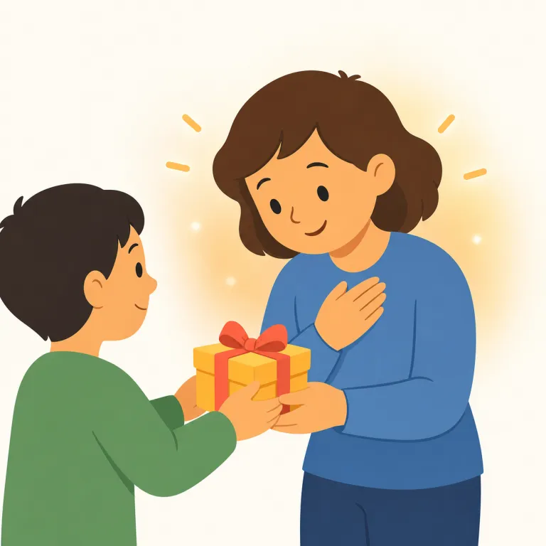 gratefully（ありがたく、感謝して・副詞）の覚え方イラスト — まず adjective の grateful を知っていると覚えやすいです