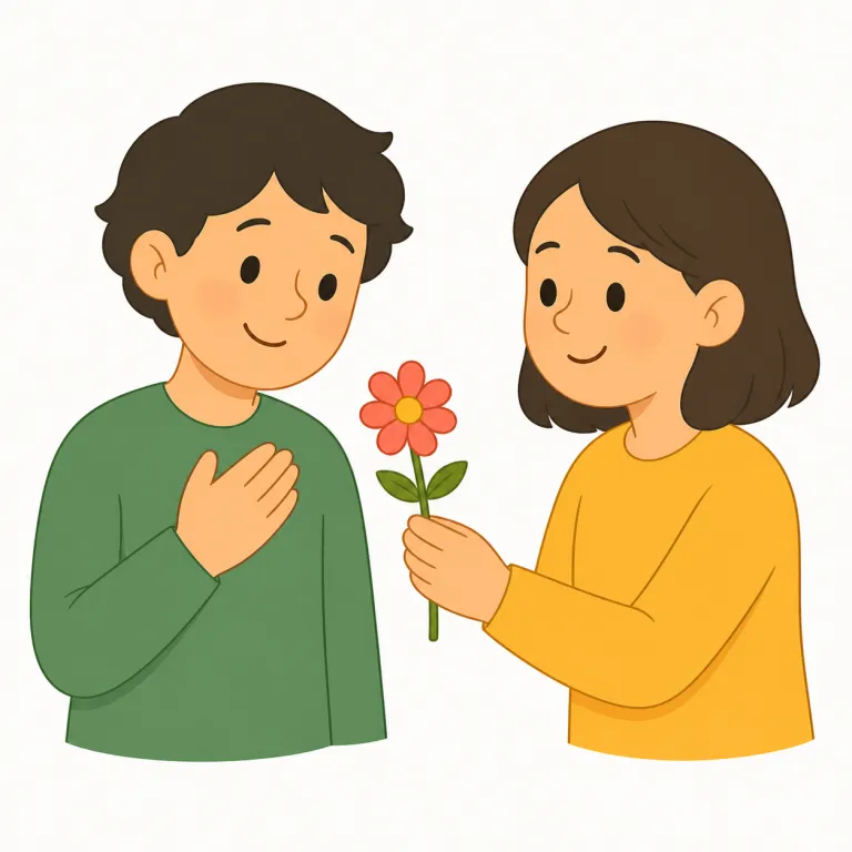 gratitude（感謝の気持ち・名詞）の覚え方イラスト — gratitude は grateful（感謝している）の名詞版として覚えると扱いやすいです